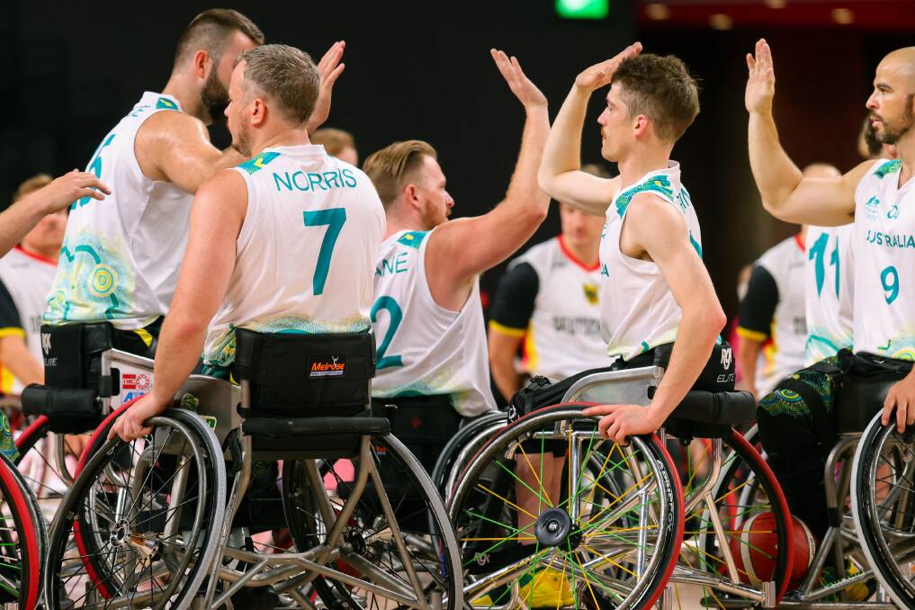 Rollers: The Australian men's team's quest to get back among the medals at the Paralympics started strongly. Picture: AAP