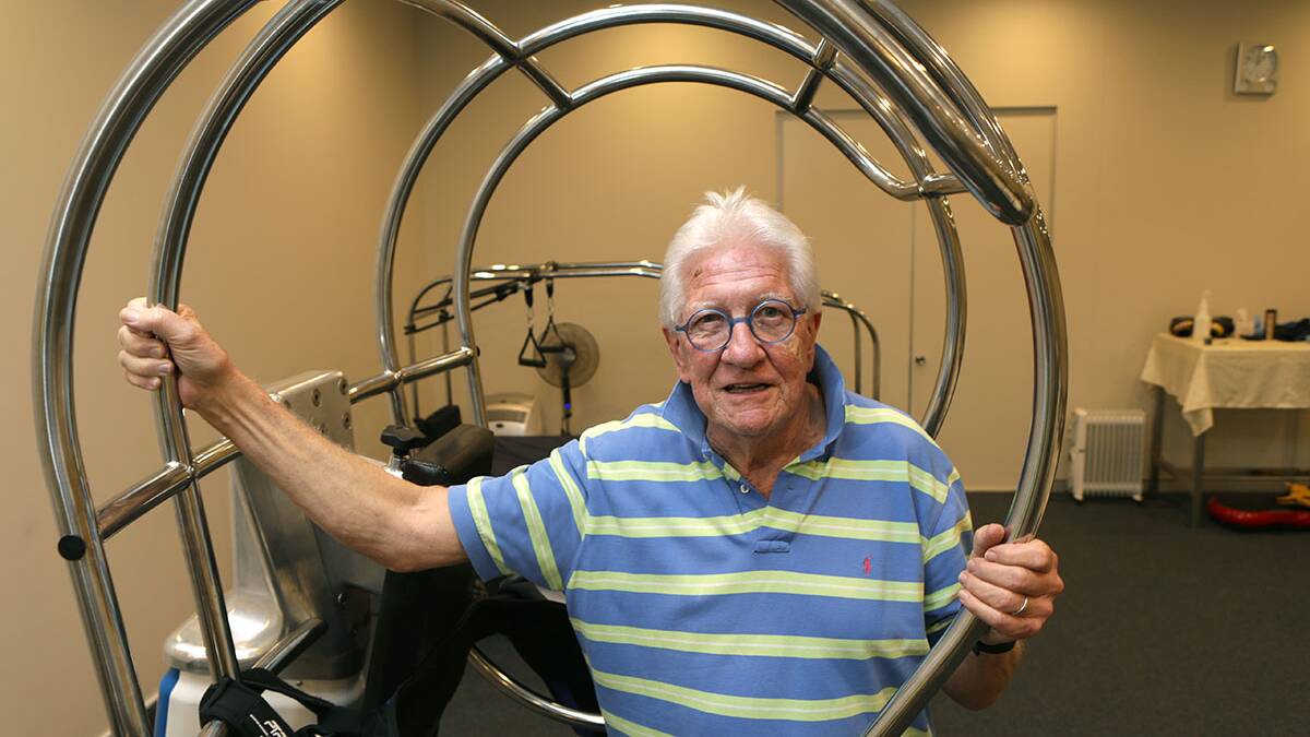 Immediate: Parkinson's sufferer John Mutton says the Isodynamic REVIVER device works for him. Picture: John Veage