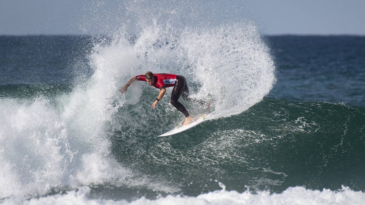 Nic Squires claims the Open Shortboard Titles at the 2019 SAE Group Australian Surf Championships in the Tweed.Picture Surfing Australia / Nikon / Ethan Smith