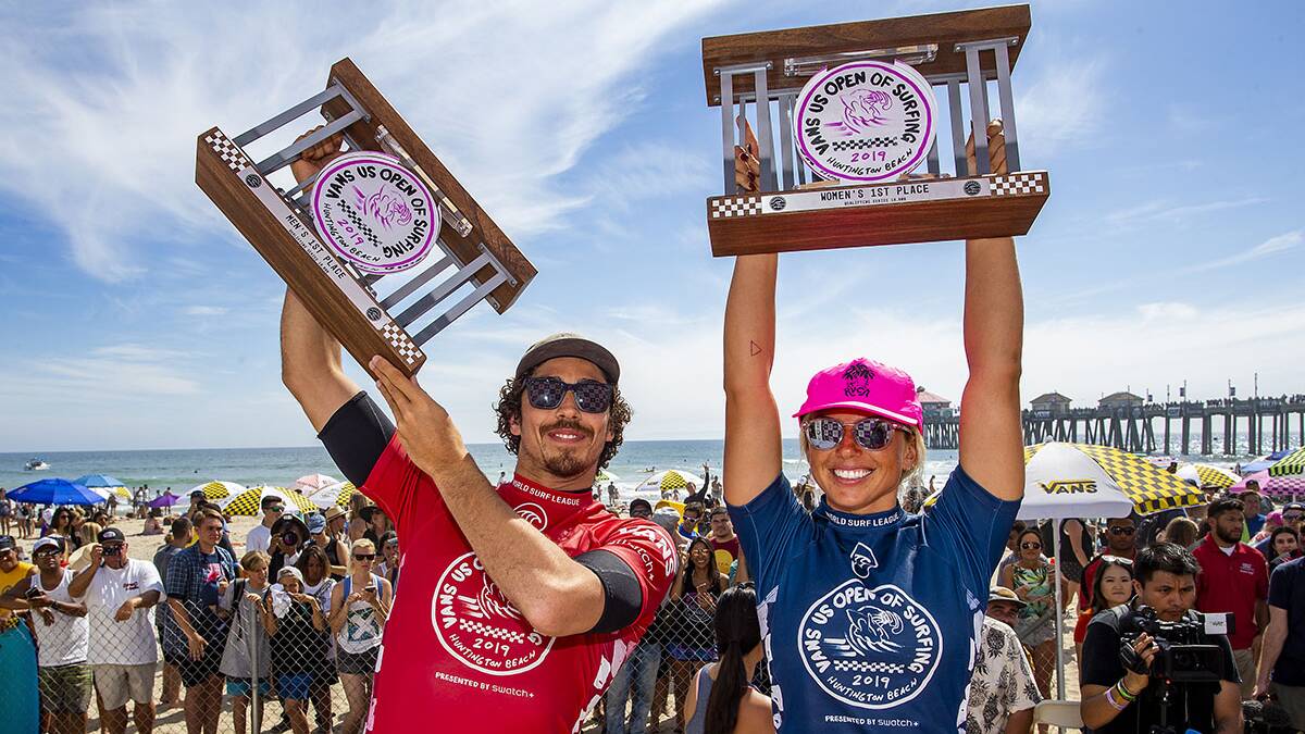 Dora and Erickson win the US Open.Picture WSL/Morris
