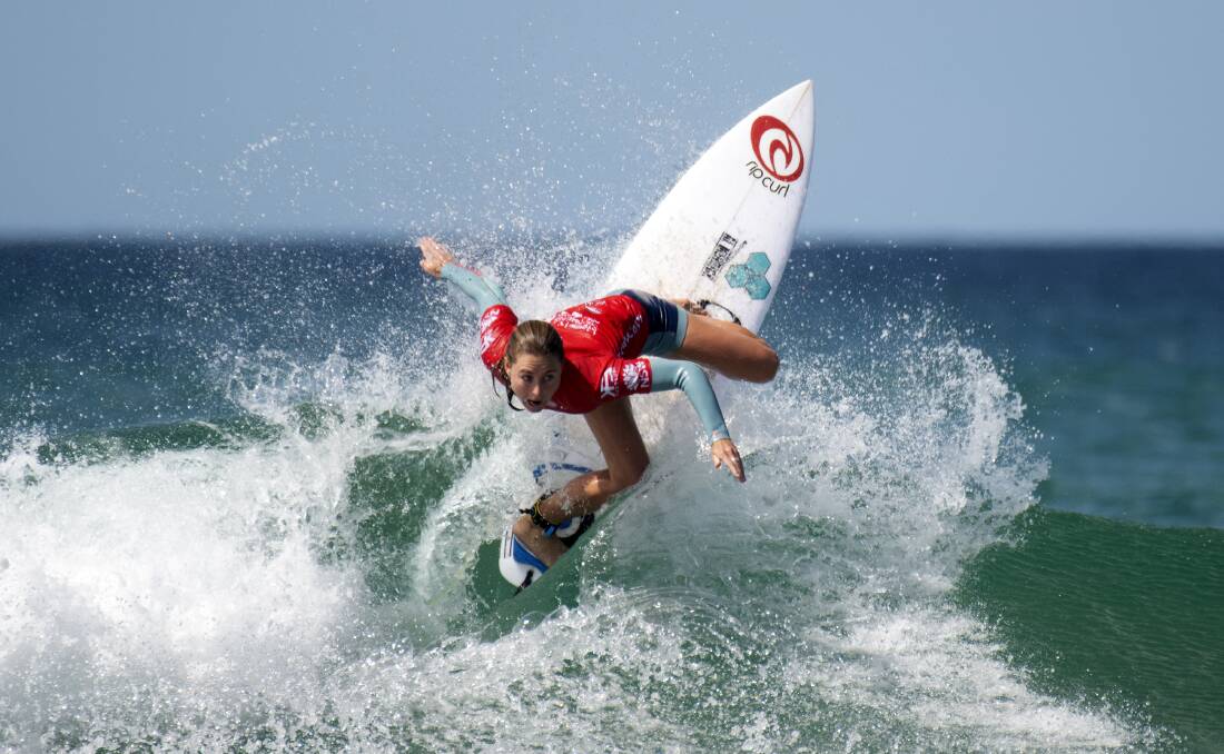 2018 Port Stephens Toyota Pro Champion Nikki Van Dijk (Phillip Island, Vic) cemented her position on the 2019 Championship Tour thanks to a win last year at Birubi Beach. Picture: Ethan Smith / Surfing NSW 