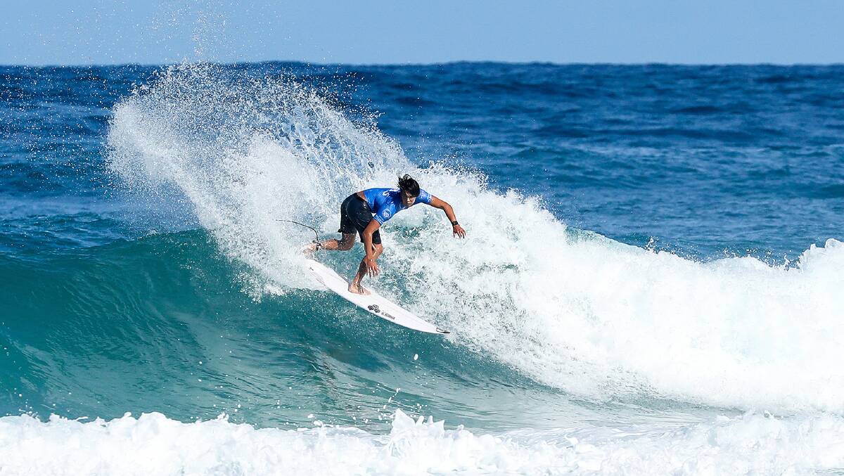 Connor at Pipe,he made the third round.Picture WSL/Poullenot