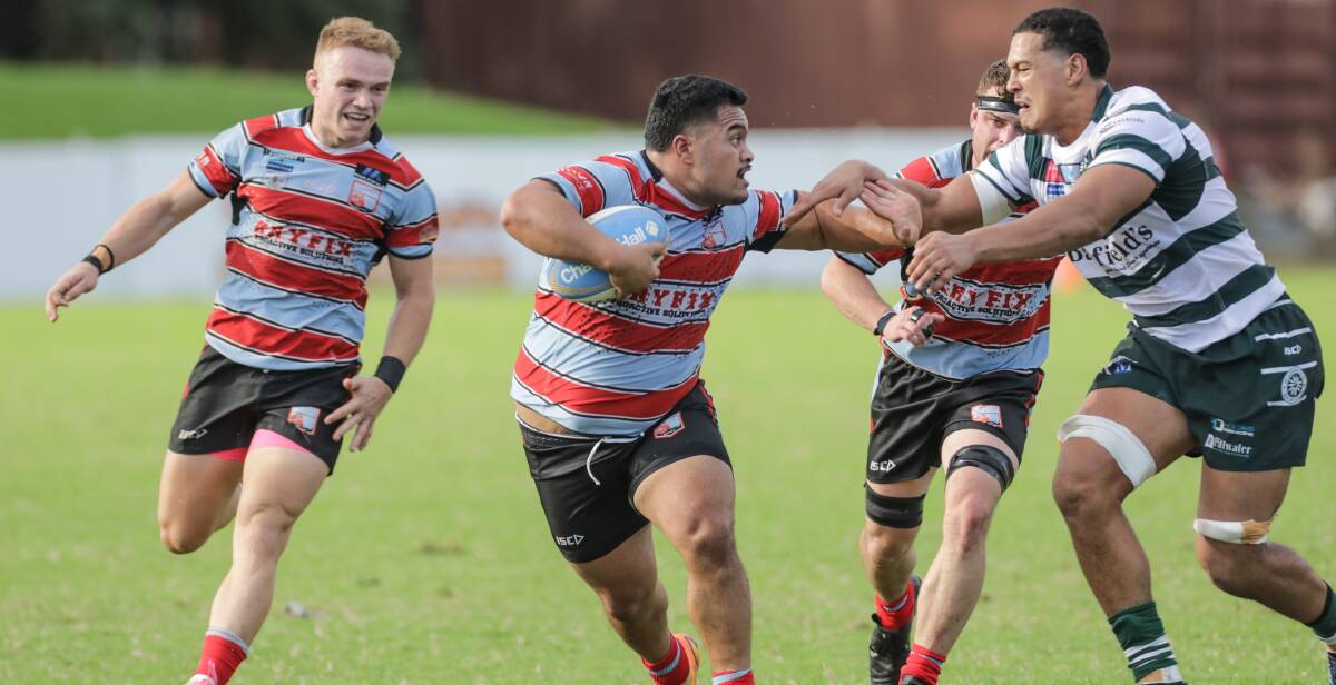 A hard running new Rebels team stuck with the Warringah Rats in their first hit out at Forshaw Park on a rare Sunday for club rugby .Picture John Veage