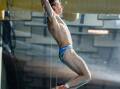 Cronulla's Sam Fricker dived to gold at Oceania. Picture Wade Brennan