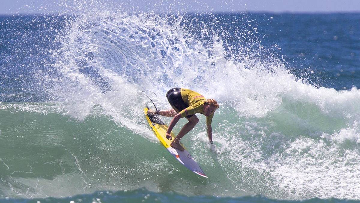Jay Brown,third at the Sunshine Coast junior contest.Picture John Andrews / Surfing Queensland
