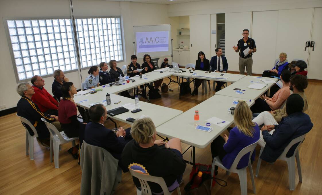 Round table: The community groups explore the potential impact of ice on the Sutherland Shire community. Picture: John Veage