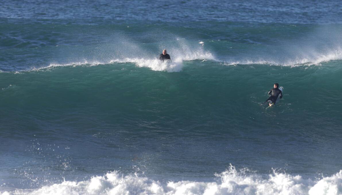Catch one of these and enter the Surfing NSW Big Wave web surfing titles.Picture John Veage