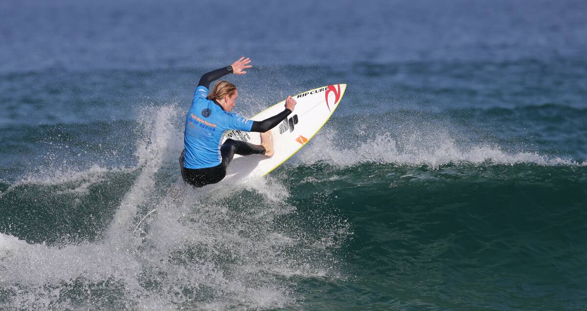 Finalist: Cronulla surfer Jay Brown's final result in the Hydralyte Surf Series lifted him from 17th to 11th in the Australasian/Oceania JQS ratings. Picture: John Veage