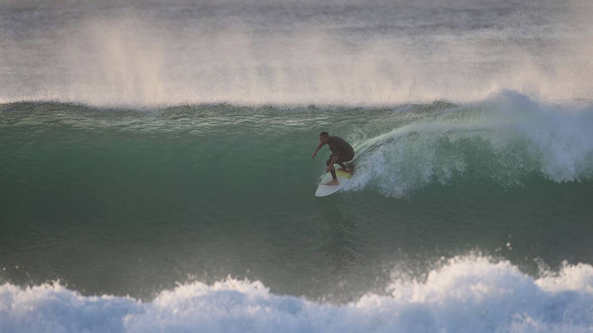 Luke Sullivan at the Wall-it is pumping.Picture John Veage