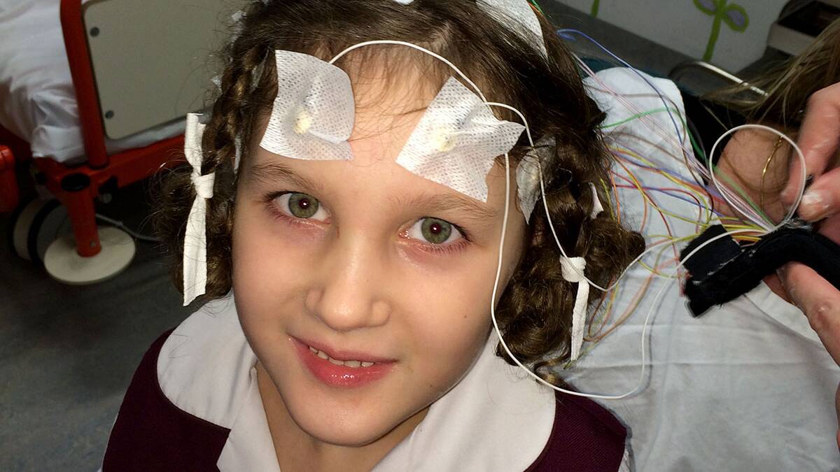 Help needed: Charlotte Wood has relied on EEG tests to diagnose her epilepsy and identify her best course of treatment. Picture: Supplied