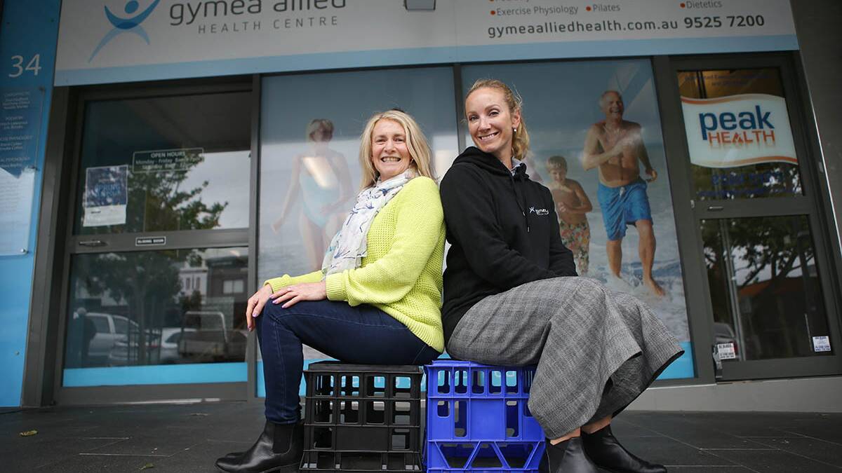 Great outdoors: Leanne Reed and Andrea Cooze preparing to sleep rough  to raise funds and awareness for victims of domestic violence and the homeless.Picture John Veage