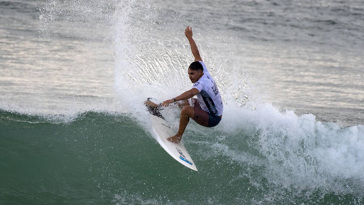 Elouera's Shane Campbell went down in heat 16.Picture Ethan Smith / Surfing NSW 
