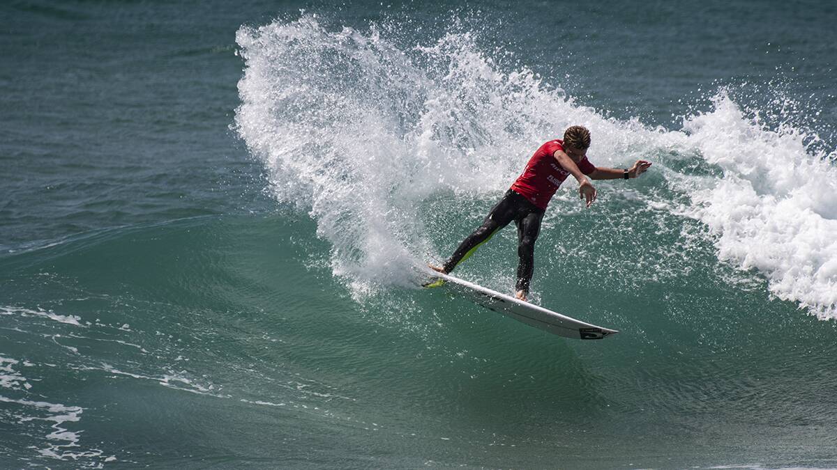 Oscar Salt competes at Stanwell Park.Picture Ethan Smith/SNSW