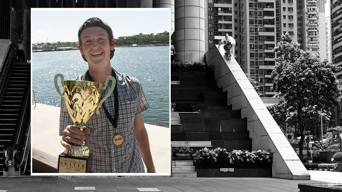 Top wheel: Jack O'Grady was named Slam Magazine's Australian skater of the year. Pictures: Sam Coady