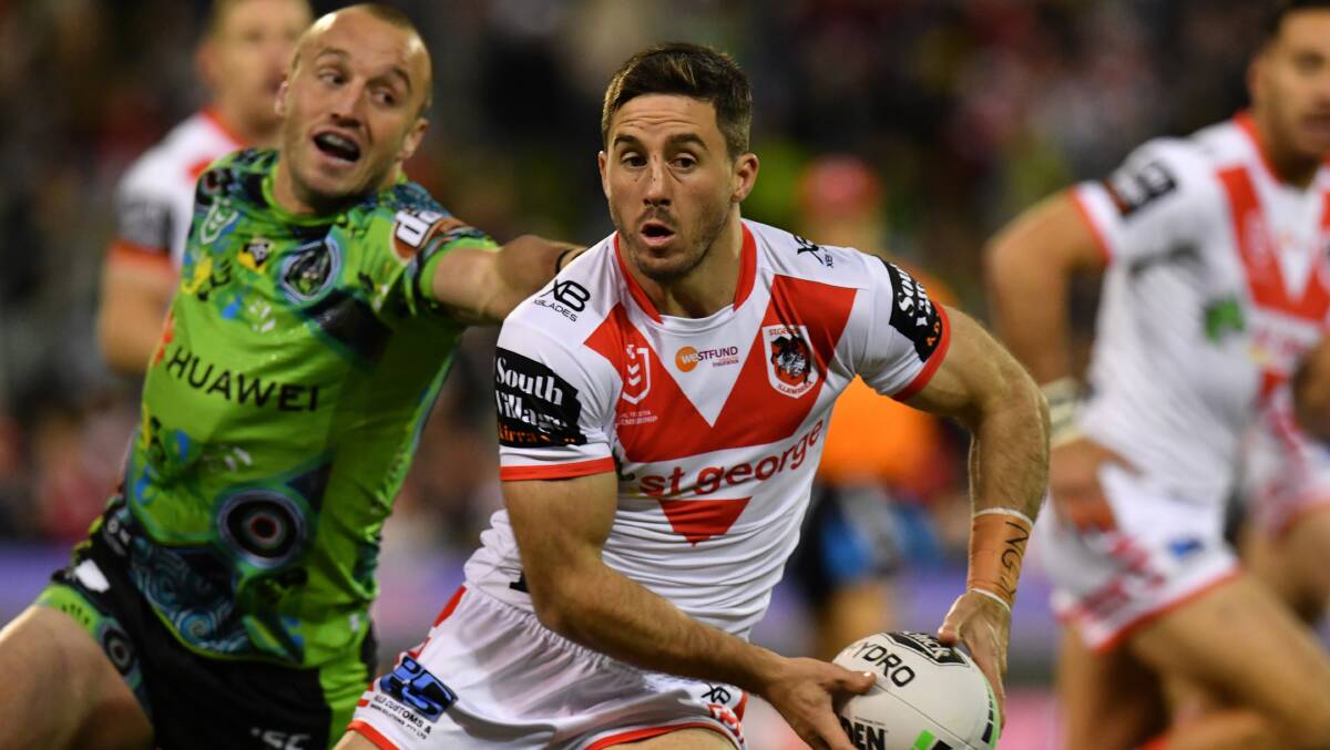 Ben Hunt will be rested for St George Illawarra's clash with Penrith on Friday night. Picture: AAP Image