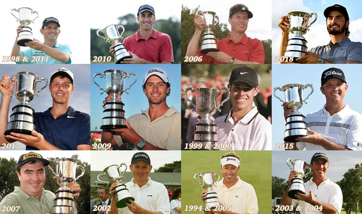 Champion dozen: The 12 former winners that will enter this year's Australian Open in Sydney. Picture: Golf Australia