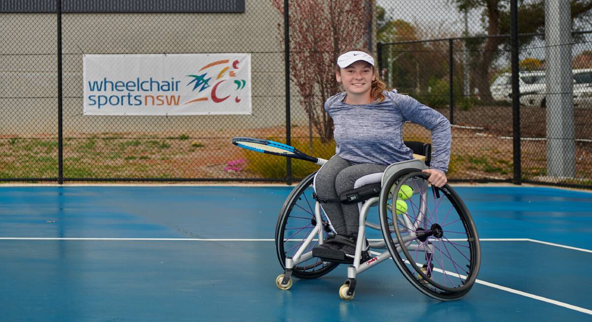 Recognition: Engadine's Hayley Slocombe has been nominated for the young athlete of the year with a disability award. Picture: Supplied