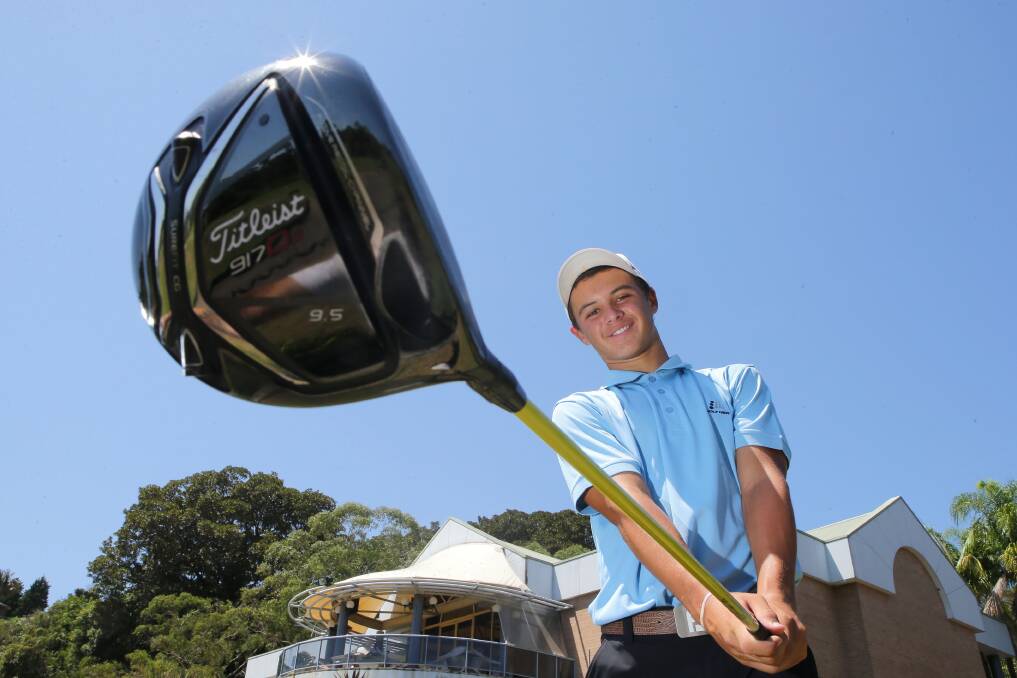 Bright future: Bexley golfer Harrison Crowe. Picture: John Veage