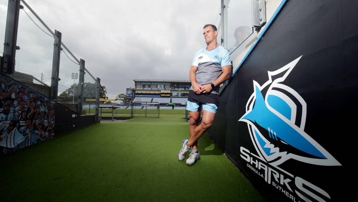 Ready and waiting: Sharks coach John Morris is wary of a wounded Manly side on Saturday night. Picture: Chris Lane