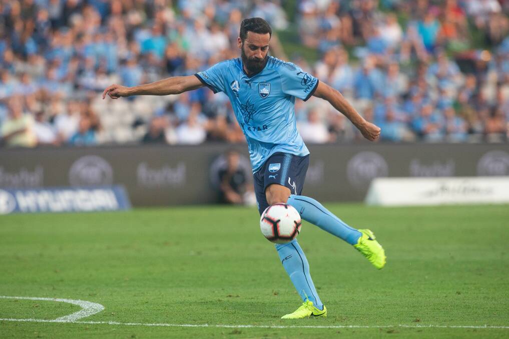 Freshen up: Sydney FC's Alex Brosque is expected to be involved against Newcastle at Kogarah after being rested against Adelaide. Picture: AAP