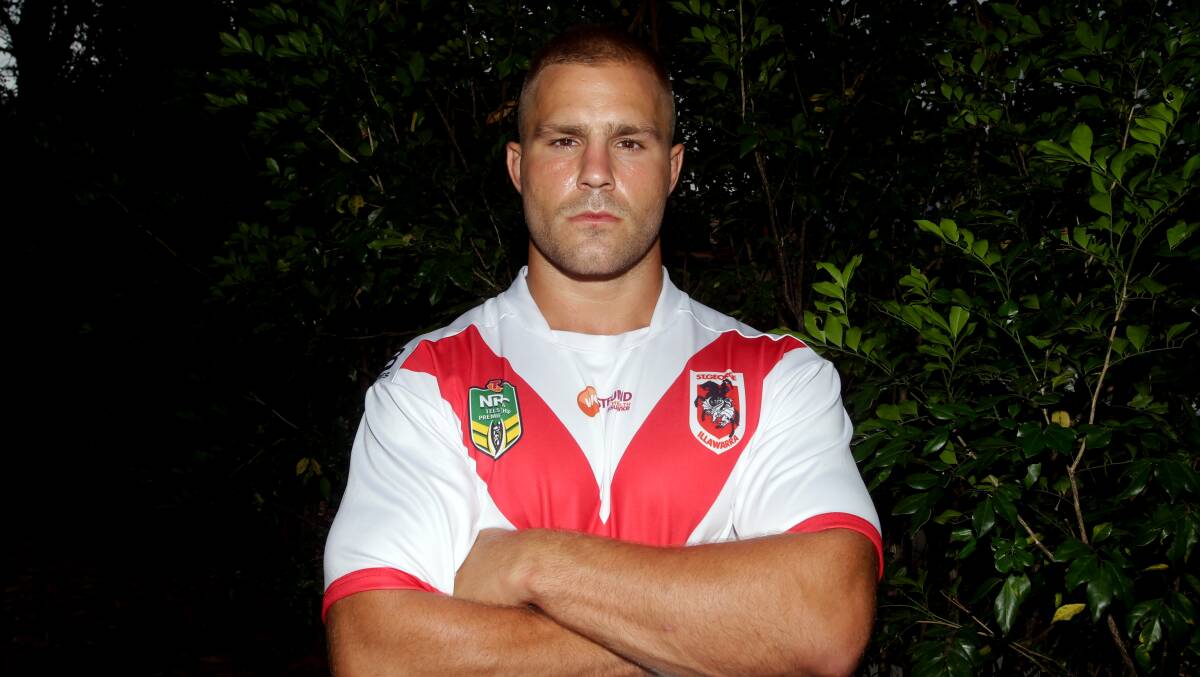 Game face: Dragons forward Jack de Belin wants St George Illawarra to repeat their strong start to last season. Picture: Chris Lane