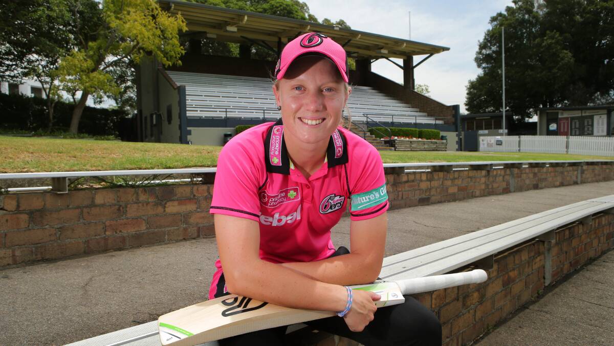 Sydney Sixers and Southern Stars representative Alyssa Healy at Hurstville Oval. Picture: John Veage