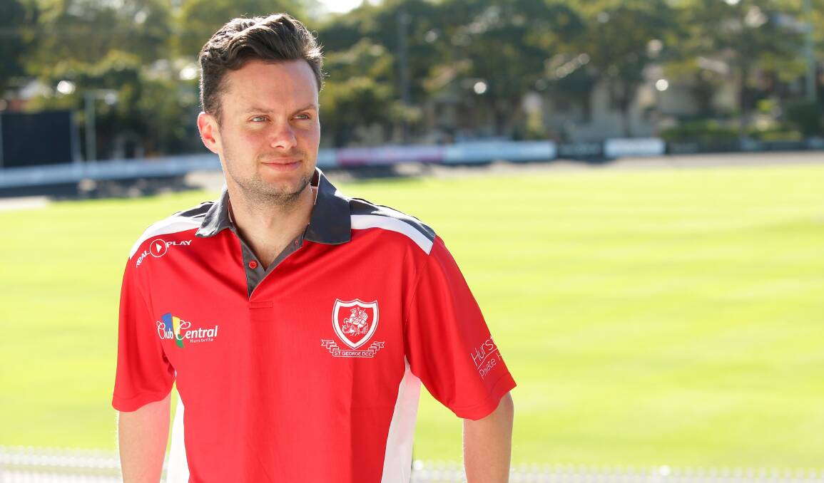 Bright future: Nick Stapleton has led his young St George side to the Twenty20 Cup preliminary final against local rivals Sutherland. Picture: Chris Lane