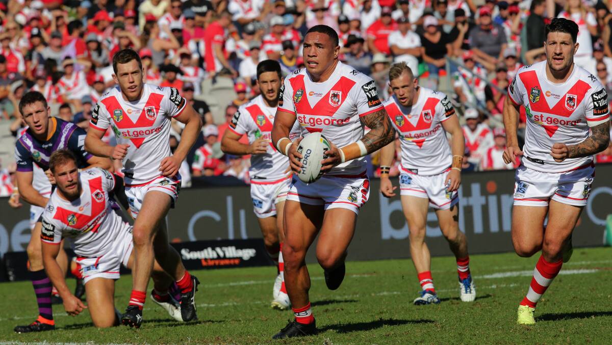 Hit out: The Dragons will need star forward Tyson Frizell to have another big season in 2020. Picture: John Veage