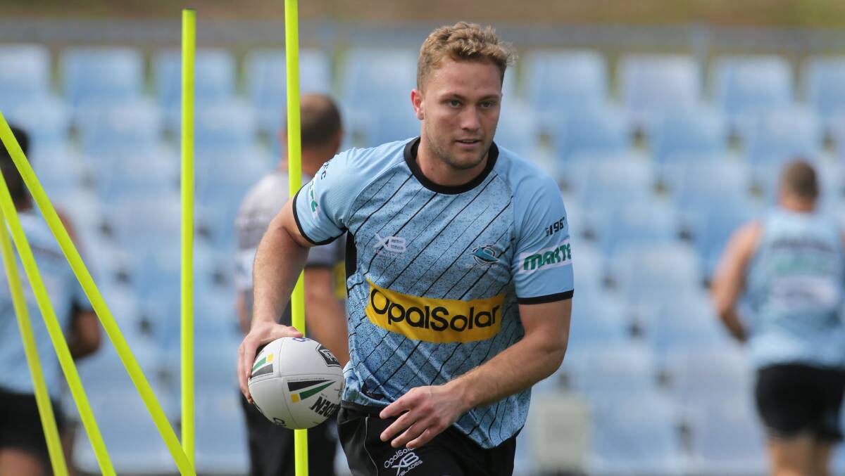 Matt Moylan has been ruled out of Cronulla's elimination final against Manly on Saturday night. Picture: John Veage