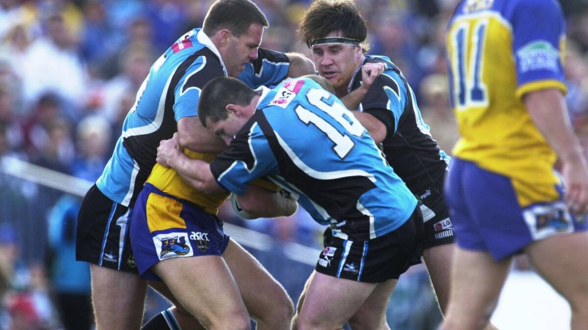 Paul Gallen during his NRL debut in 2001. Picture: John Veage