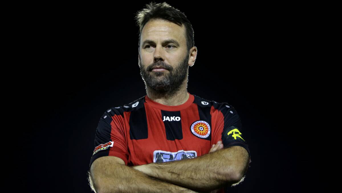 The boss: Rockdale City player-coach and former Sydney FC player Paul Reid is looking forward to Wednesday night's derby. Picture: John Veage