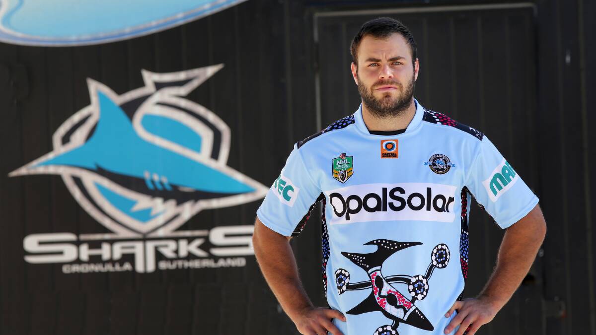 Leader: Sharks co-captain Wade Graham has re-signed with the club until the end of the 2022 season. Picture: John Veage