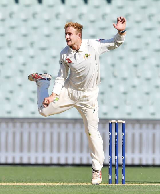 In a spin: Daniel Fallins played for the CAXI against India. Picture: AAP