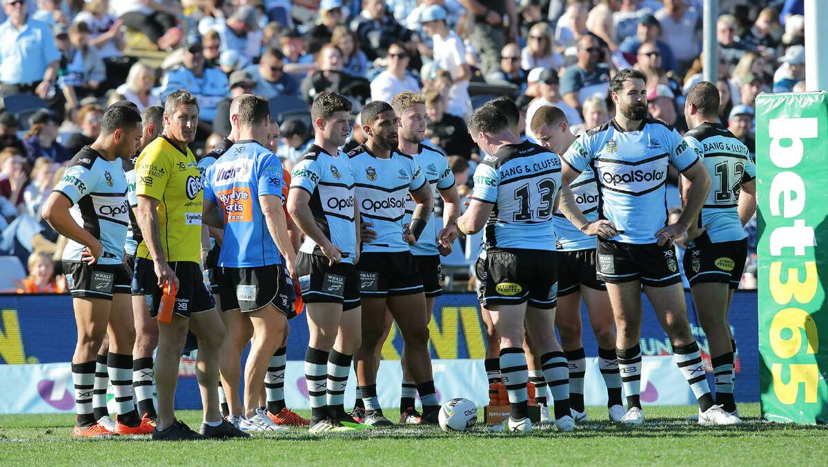 Cronulla concede another try against Manly on Sunday. Picture: John Veage