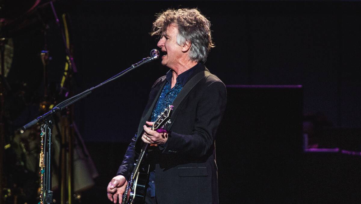 Neil Finn performing with Fleetwood Mac in Melbourne in September. Picture: Rick Clifford