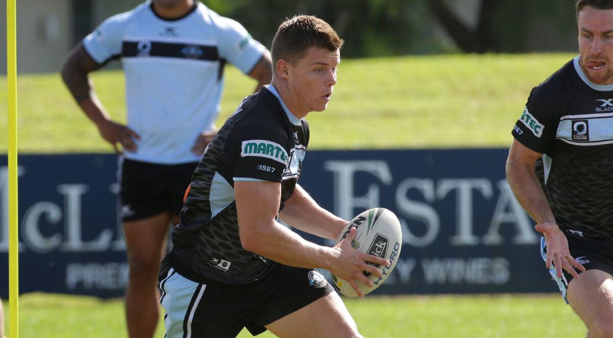 Home grown: The next generation of local juniors, like Aquinas Colts product Jayden Brailey, could benefit greatly from a Sharks centre of excellence. Picture: John Veage 