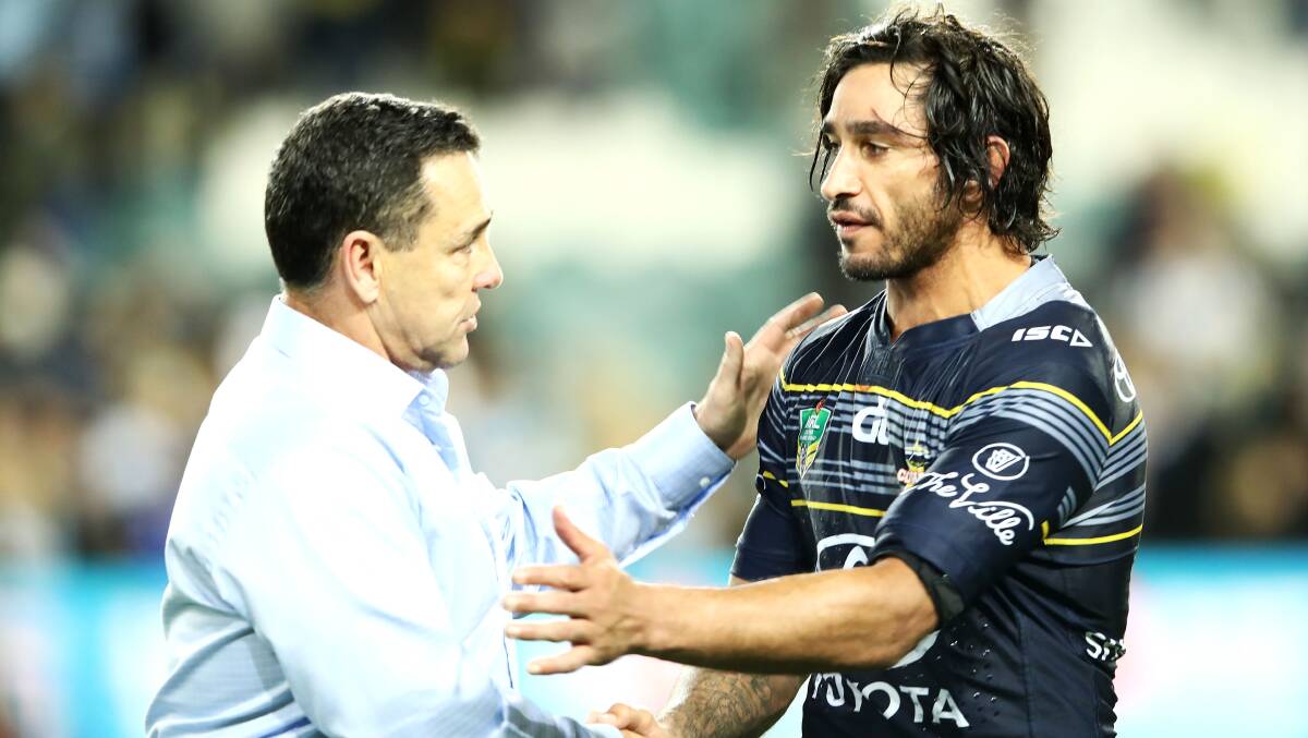Prepared: Sharks coach Shane Flanagan says Cronulla will be prepared for North Queensland tonight - with or without Johnathan Thurston. Picture: Mark Kolbe/Getty Images