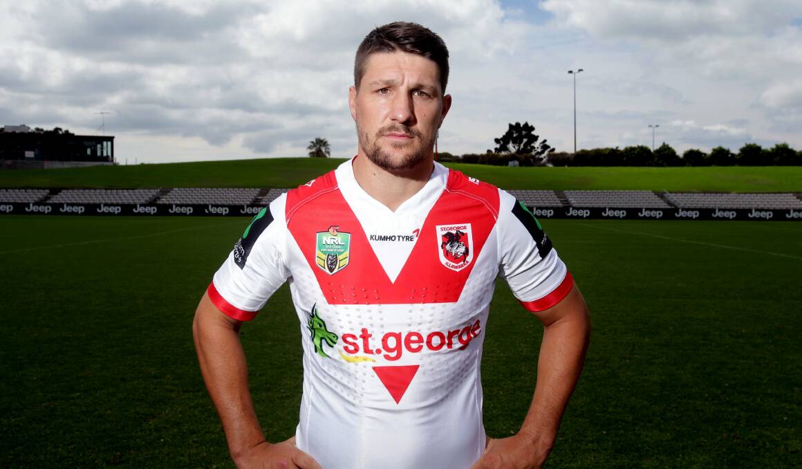 Leader: Dragons five-eighth Gareth Widdop has led the club to the top of the NRL table ahead of their clash with Melbourne at Kogarah. Picture: Chris Lane