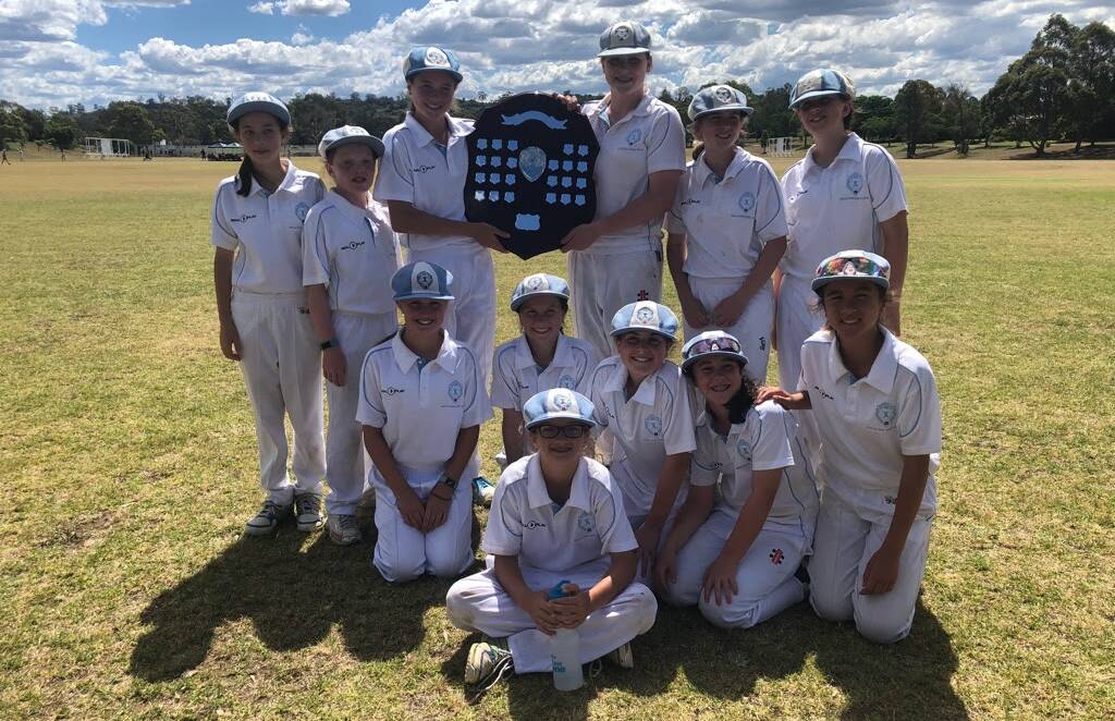 Making history: Sutherland Shire Junior Cricket Association's under-15s NSWDCA Mollie Dive Shield joint champions. Picture: Supplied