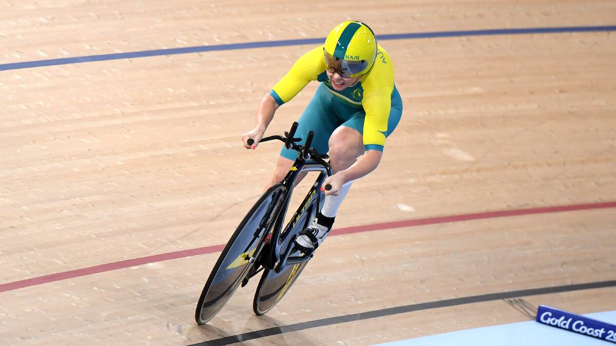 Champion: St George Cycling Club's Kaarle McCulloch won four medals at the Gold Coast Commonwealth Games. Pictures: AAP