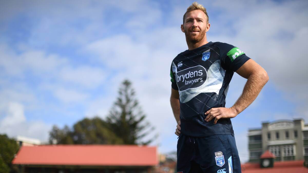 Better late than never: Sharks prop Matt Prior will make his State of Origin debut for NSW on Sunday night. Picture: AAP Image