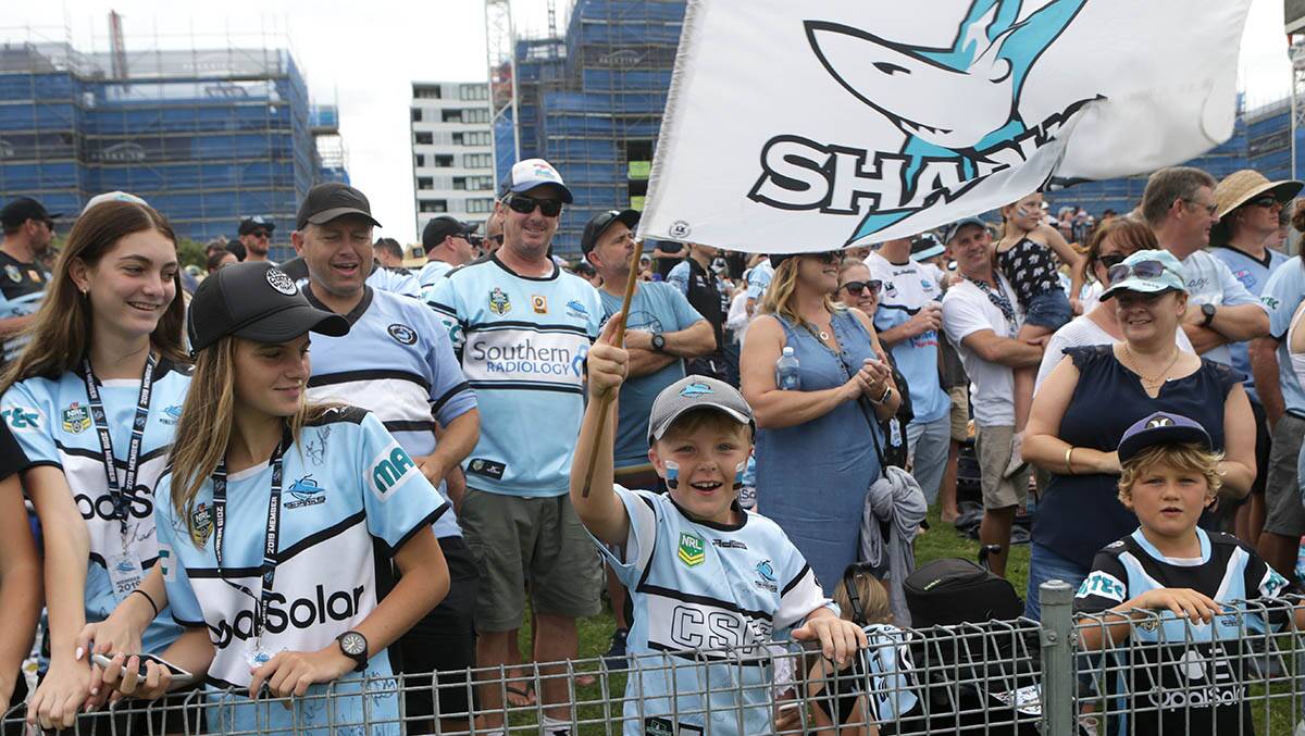 Moving?: The Sharks could look to play games away from the shire for the next two years. Picture: John Veage