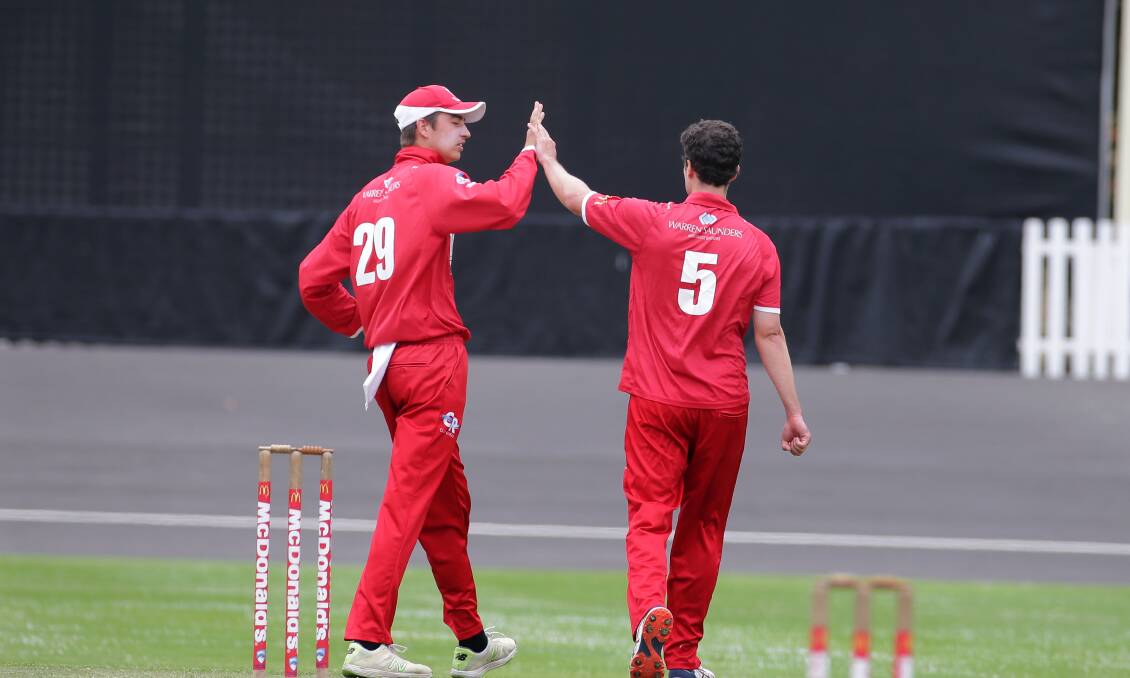 High five: St George downed Mosman at Allan Border Field on Saturday. Picture: Chris Lane
