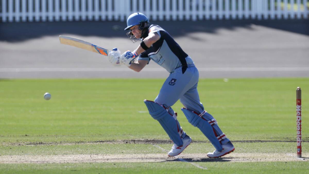 Triple figures: Sutherland batsman Steve Smith scored a century for NSW on Saturday and has been chosen to play in The Hundred. Pictures: John Veage