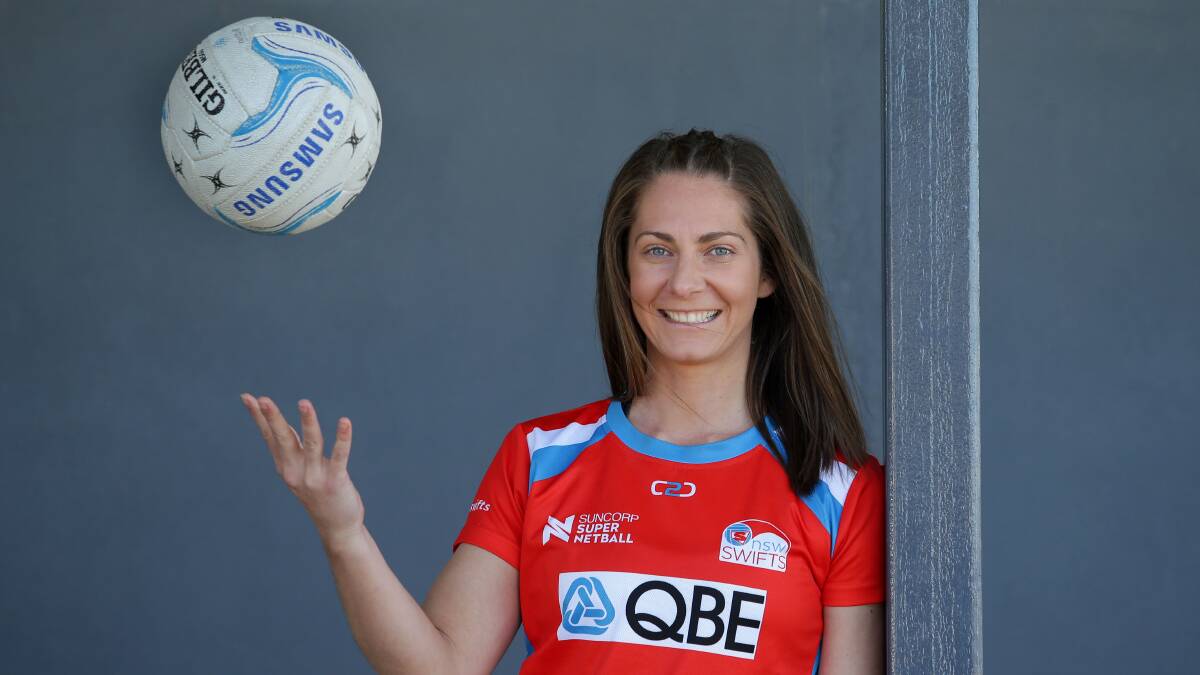 A wonderful career: Sutherland Shire netballer and former NSW Swifts captain Abbey McCulloch has announced her representative retirement. Picture: John Veage