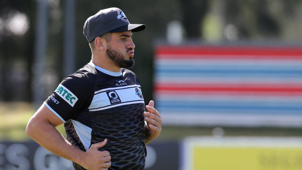 Jack Bird trains with Cronulla on the morning it was announced he had signed a four-year deal with Brisbane. Picture: John Veage