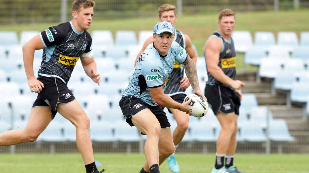 Hodkinson at Sharks training. Picture: Chris Lane