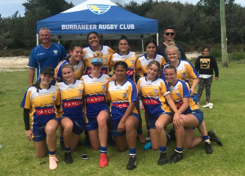 Champions: The Burraneer team crowned NSW under-17s girls sevens rugby champions. Picture: Supplied