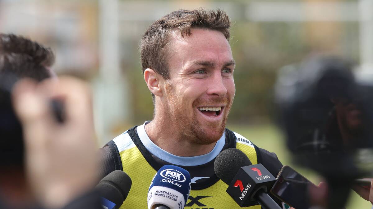 Wanted man: Cronulla five-eighth James Maloney. Picture: John Veage