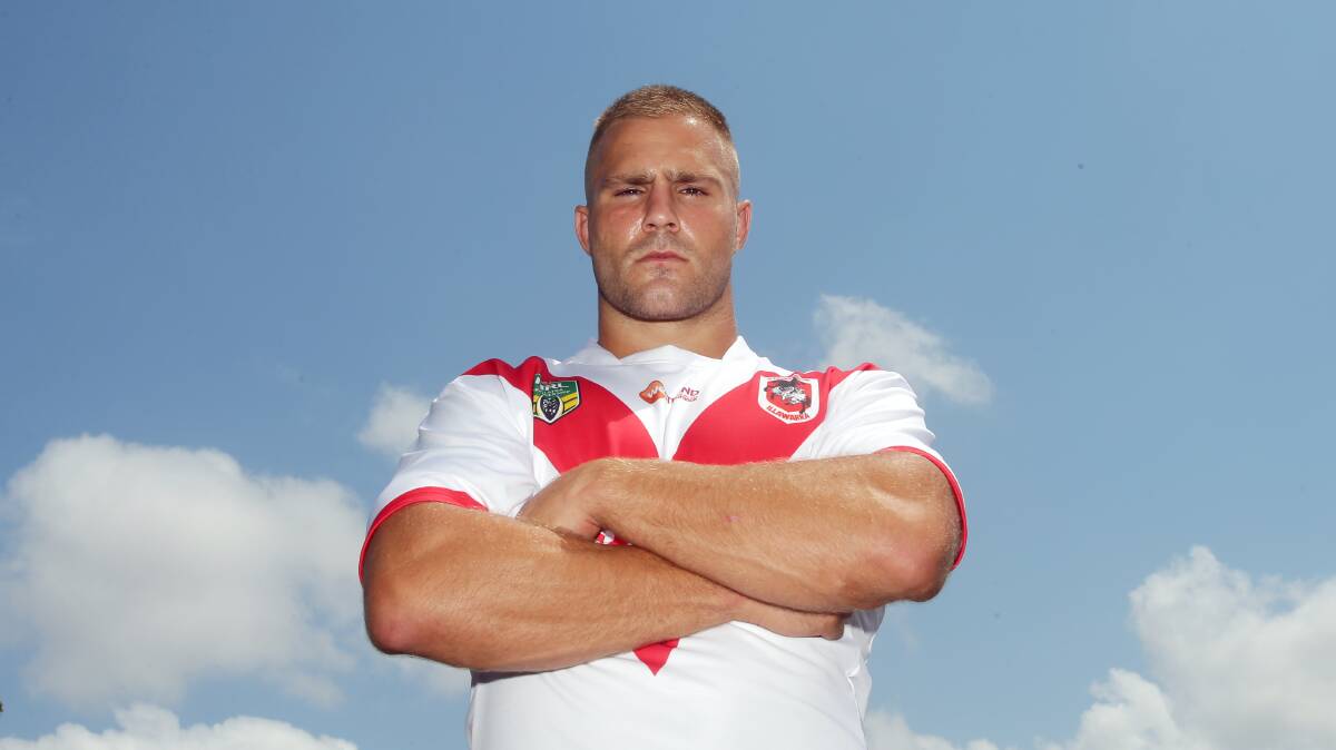 Charged: St George Illawarra Dragons forward Jack de Belin was granted conditional bail after being charged with aggravated sexual assault in company. Picture: Chris Lane